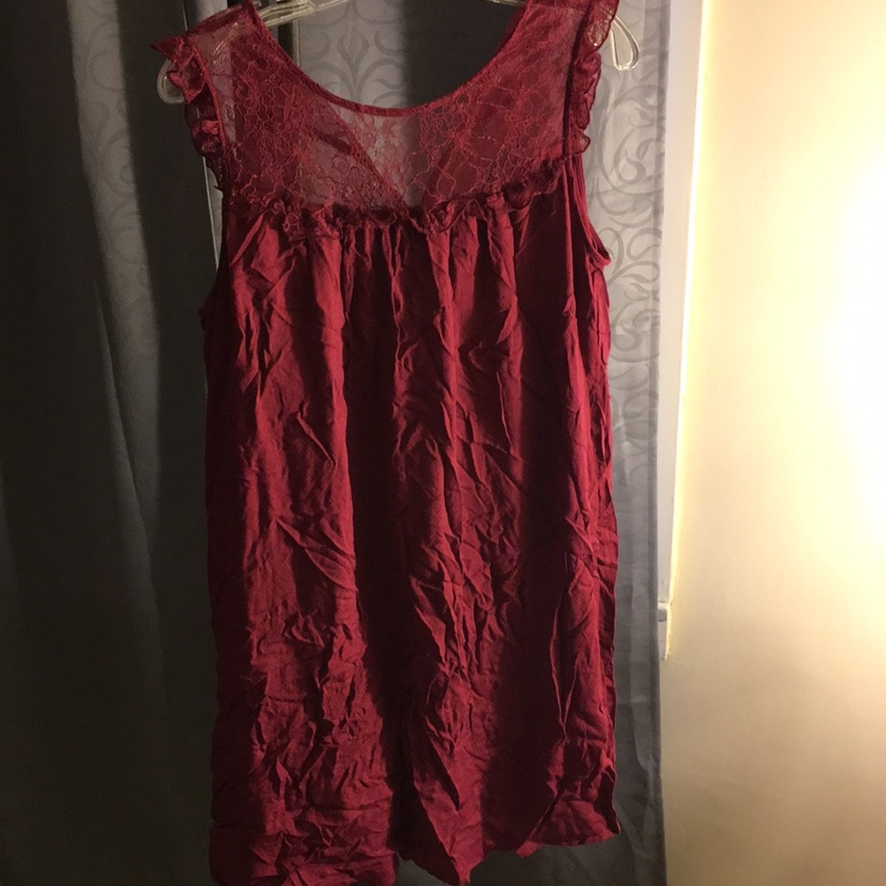 Burgundy Tunic , it can also be used as a dress